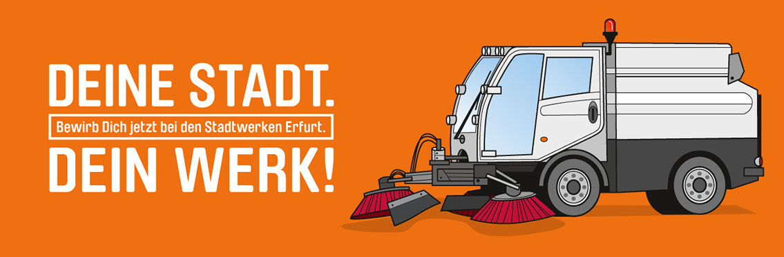 Deine Stadt. Bewirb Dich jetzt bei den Stadtwerken Erfurt. Dein Werk!