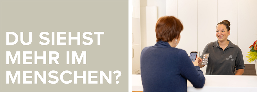 Du siehst mehr im Menschen