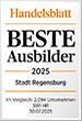 Auszeichnung „Bester Ausbilder 2025“.