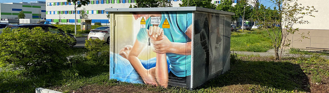 Graffiti auf einem Transformator