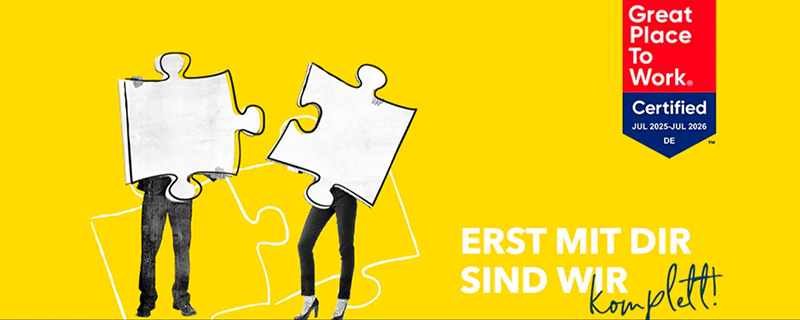 Great Place To Work. ERST MIT DIR SIND WIR