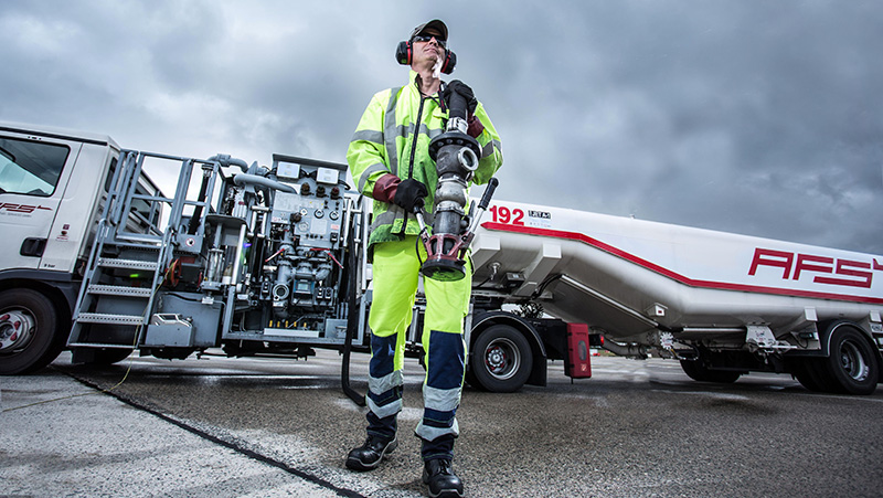 Servicetechniker am Flughafen