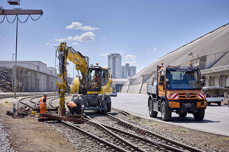 Reparatur der Bahngleise