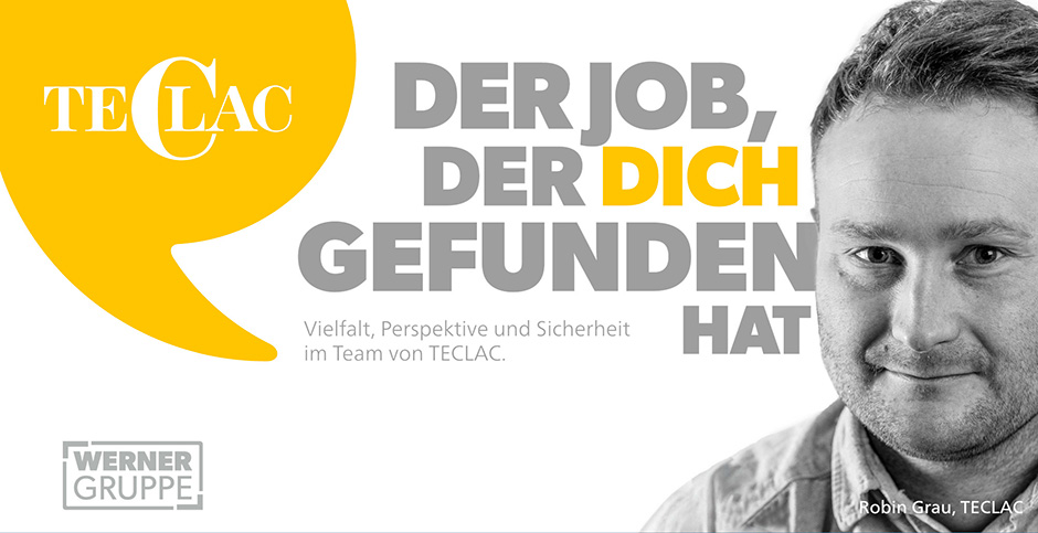 Teclac Werner GmbH - DER JOB, DER DICH, GEFUNDEN HAT - Mann
