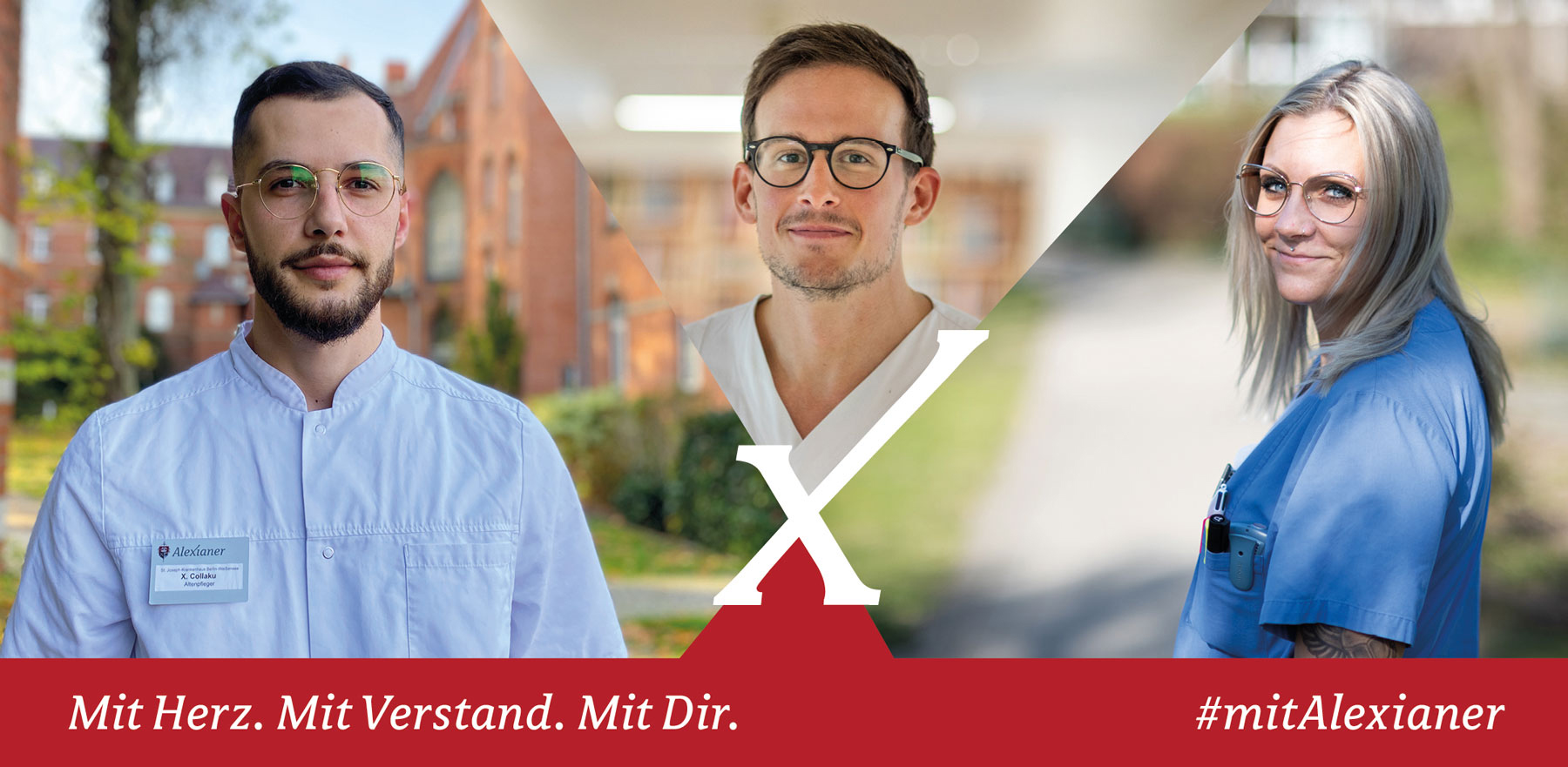 Anzeigenbild zeigt Szenen aus dem Arbeitsumfeld