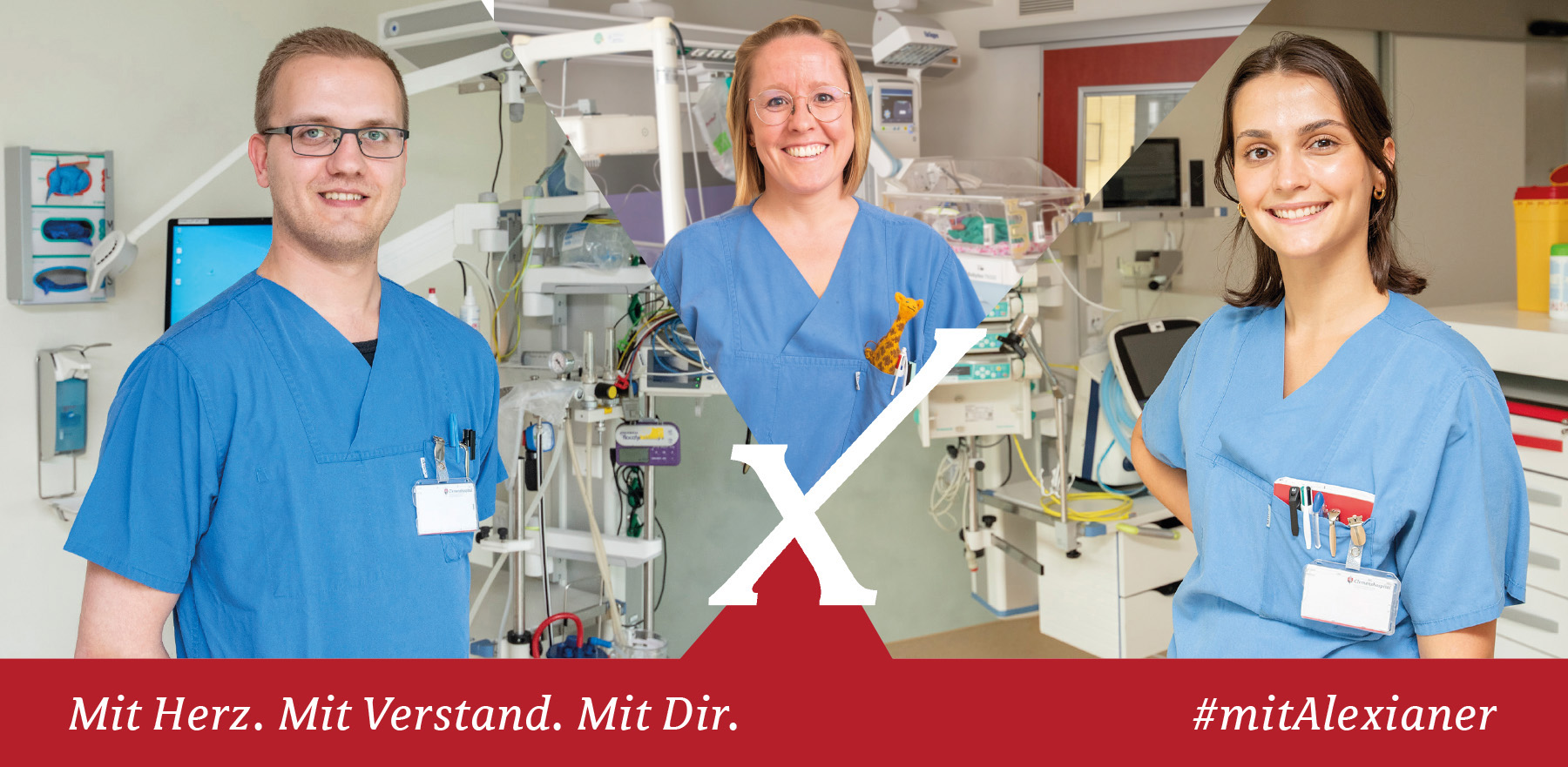 Anzeigenbild zeigt Szenen aus dem Arbeitsumfeld