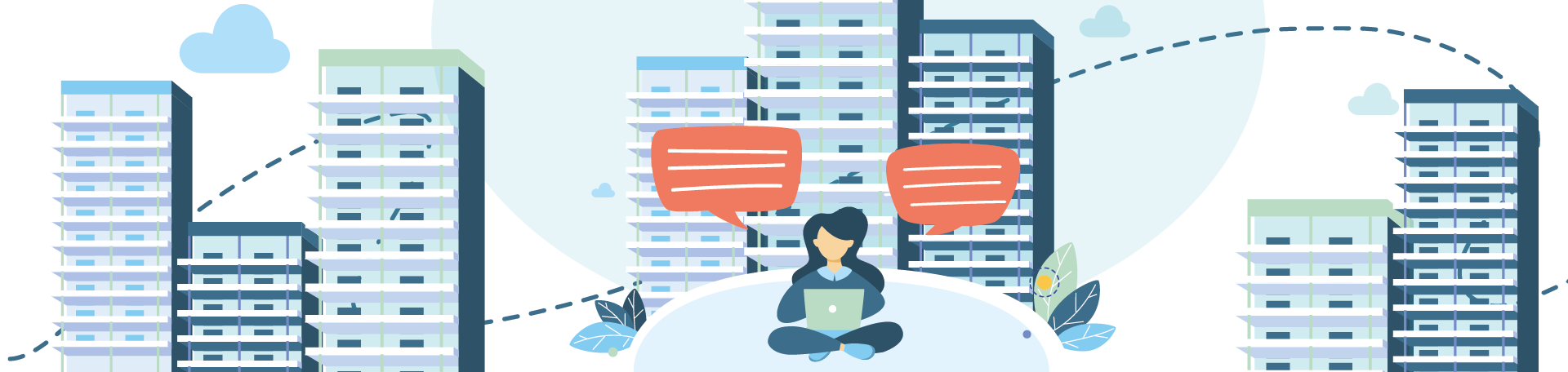 Illustration aus dem Arbeitsumfeld der SAGA Siedlungs-Aktiengesellschaft Hamburg