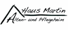 Firmenlogo: Alten und Pflegeheim Haus Martin