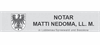 Firmenlogo: Notar Matti Nedoma, LL. M.