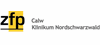 Firmenlogo: ZfP Zentrum für Psychiatrie Calw Klinikum Nordschwarzwald