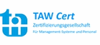 Firmenlogo: TAW Cert GmbH für Management Systeme und Persona