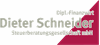 Firmenlogo: Firmenlogo: Dipl. Finanzwirt Dieter Schneider Steuerberatungsgesellschaft mbH