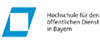 Firmenlogo: Hochschule für den öffentlichen Dienst in Bayern