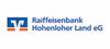 Firmenlogo: Raiffeisenbank Hohenloher Land eG