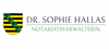 Firmenlogo: Notariatsverwalterin Dr. Sophie Hallas