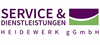 Firmenlogo: Service und Dienstleistungen Heidewerk gGmbH