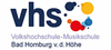 Firmenlogo: vhs - Volkshochschule-Musikschule Bad Homburg v. d. H.