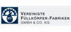 VEREINIGTE FÜLLKÖRPER-FABRIKEN GmbH & Co. KG VEREINIGTE FÜLLKÖRPER-FABRIKEN GmbH & Co. KG