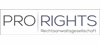 ProRights Rechtsanwaltsgesellschaft mbH ProRights Rechtsanwaltsgesellschaft mbH