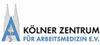 Firmenlogo: Kölner Zentrum für Arbeitsmedizin e. V.