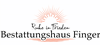 Firmenlogo: Bestattungshaus Finger UG haftungsbeschränkt